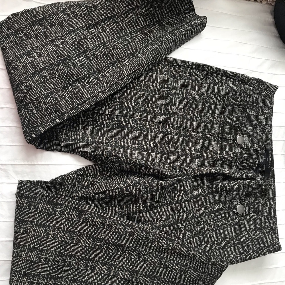 Ankle length high waisted pants
